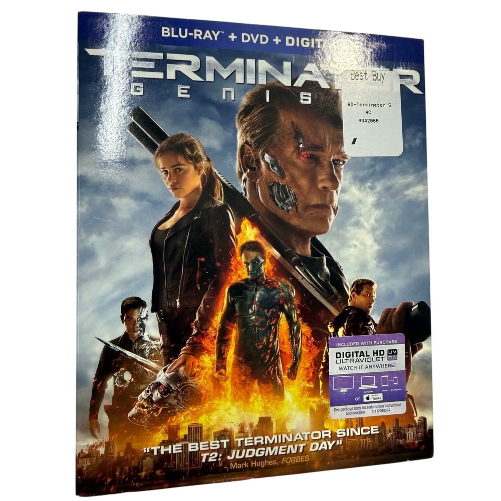 Terminator Genisys Blu-ray DVD Digital HD Arnold Schwarzenegger Sci-Fi Movie